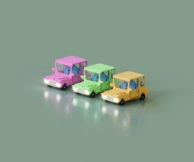 Three Little Cars